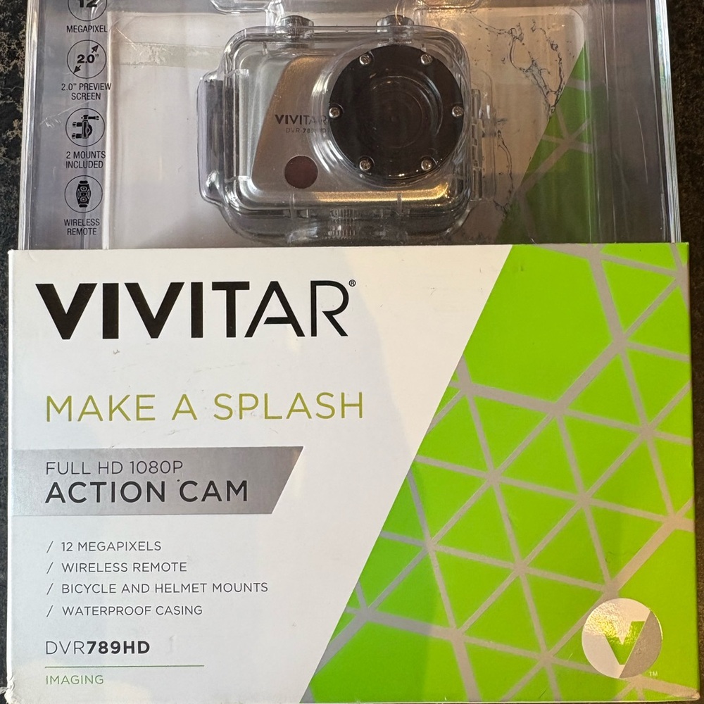 Silver Action Cam - Vivitar  camera. NEW